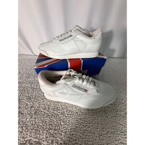 Reebok Princess Classic Womens Sneakers White White 2-1475 Low Top Shoes 7